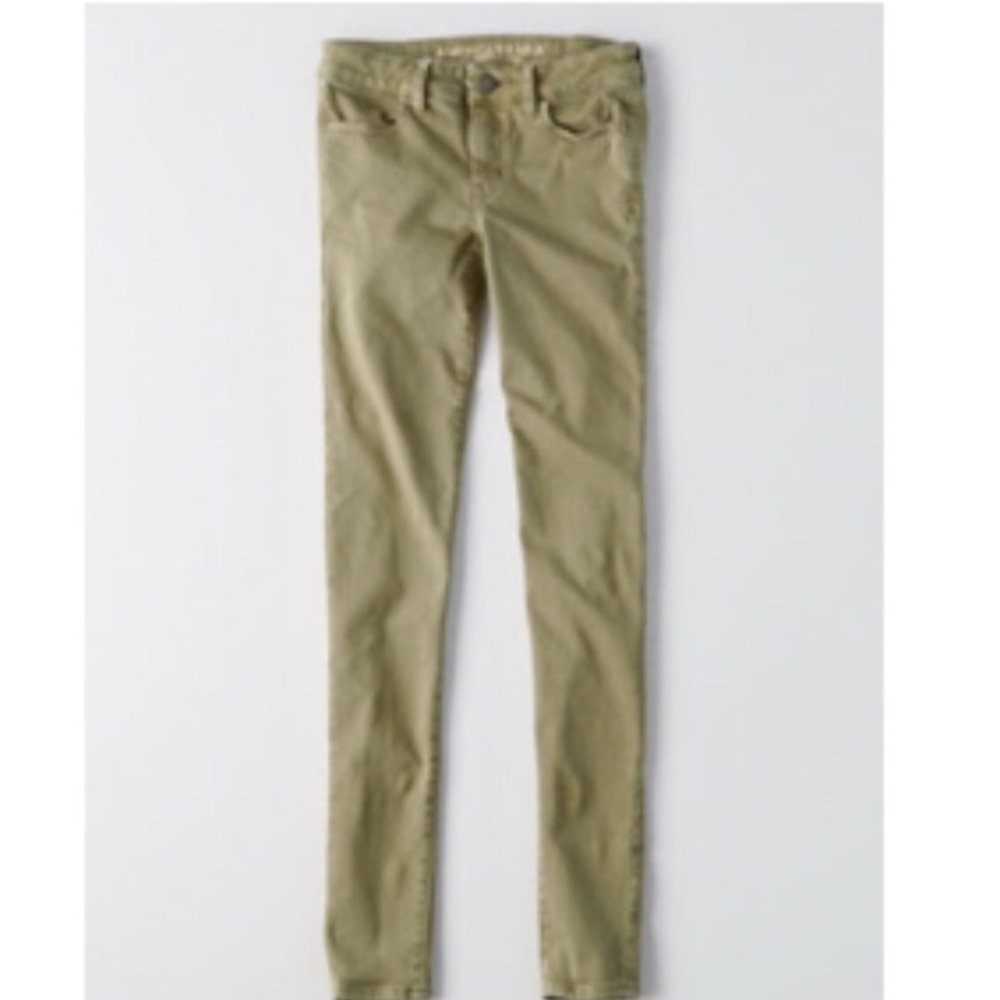 Leaf Green American Eagle Jeggings